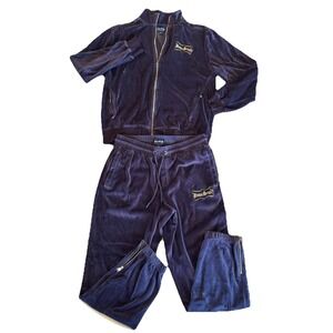 Snoop Dogg- Dogg Supply Brown Velour Track Suit M Pants & Jacket Unisex